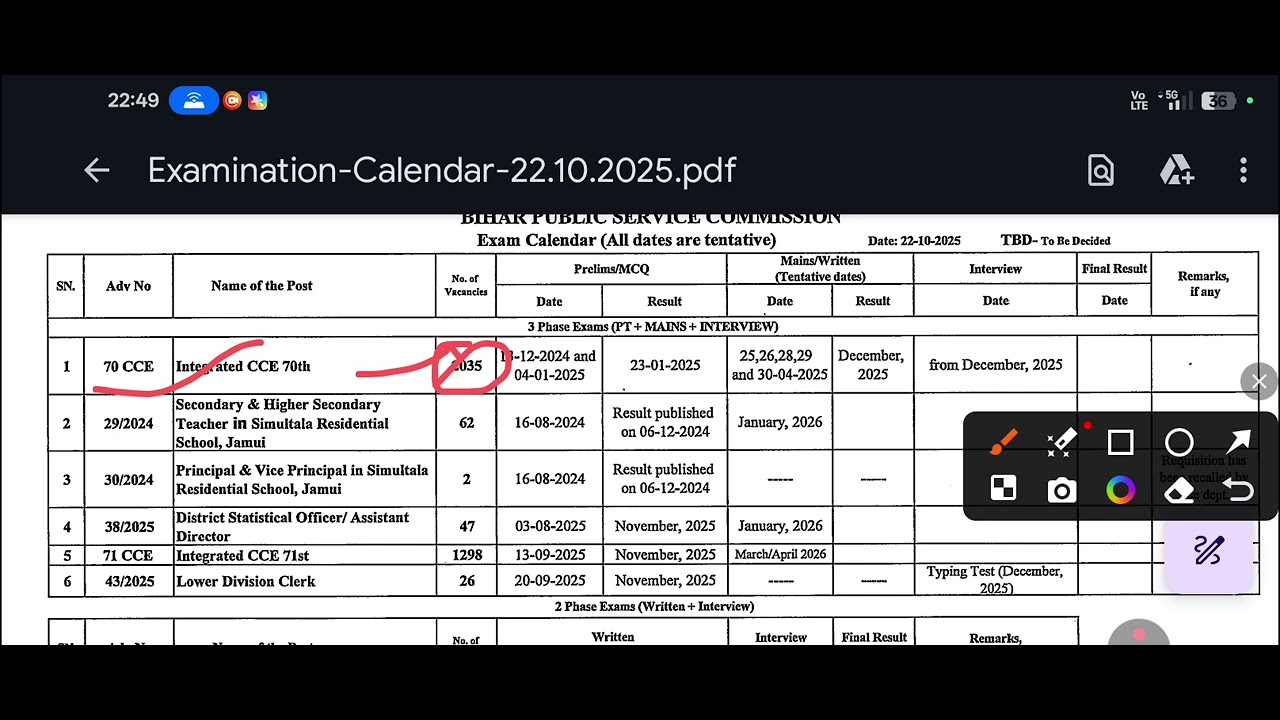 1️⃣ BPSC Exam Calendar 2025 Out! 📅 | Sabhi Dates Ek Video Mein