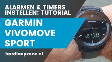Garmin Vivomove Sport alarm & timers instellen 🇳🇱  - instructie