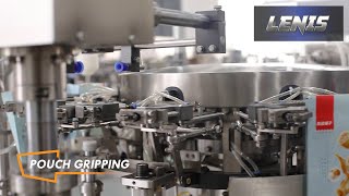 LENIS LMRH Series Rotary Premade Doypack Standup Pouch, Flatpack & Spoutpack Packaging Machines