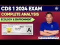 Cds 1 2024 complete analysis of ecology  environment i     cds exam  gk analysis