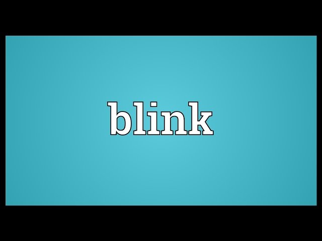 Blink - Wiktionary, the free dictionary