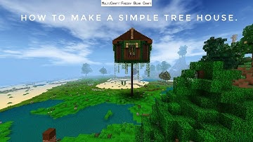 How to make a simple tree house mini block craft 3D