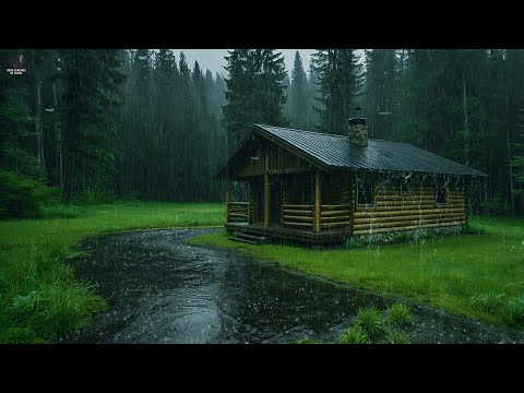 Adormecer em Menos de 6 Minutos ⛈ Chuva Forte e Trovoada à Noite ⛈ Sons de Chuva para Dormir