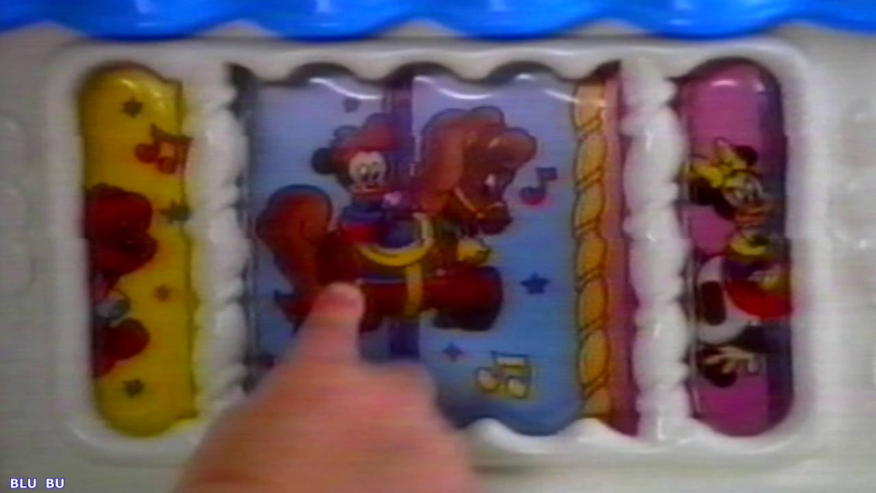 infantile systemic hyalinosis Anuncio juguetes Tiovivo dulces sonidos (1995) Mattel-Disney preschool toys