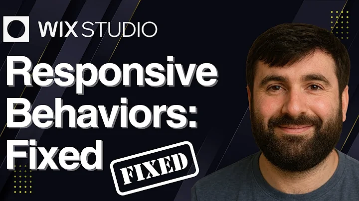 Responsive Behaviors: Fixed on Wix Studio | Tutorial 2025