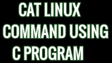 Implement Cat linux command in C program | linux commands using C program