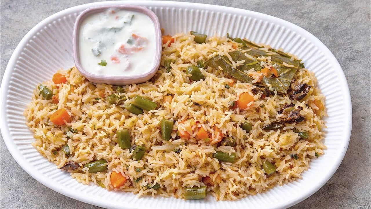 வெஜ் புலாவ் |  Veg pulao | White Veg Pulao recipe in tamil 