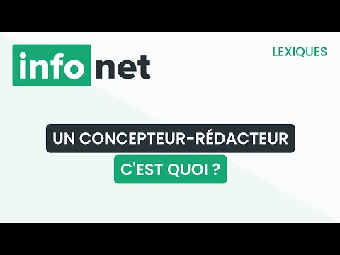 Miniature de la vidéo Un concepteur-rédacteur, c'est quoi ? (définition, aide, lexique, tuto, explication)