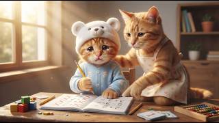 Ginger Kitten Fails Math Test... Mama Cat's Sweet Surprise Changes Everything! 🐱💖😿