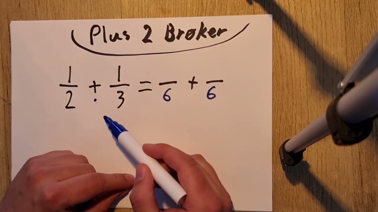 Plus brøk - Plus 2 brøker - Regn med brøker - Matematik