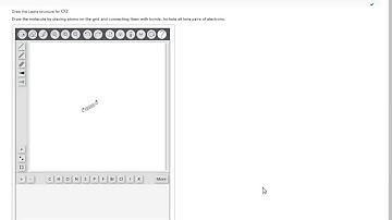 Drawing CO with the Pearson MyLabandMastering tool