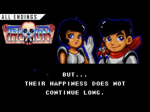 Truxton | Sega Genesis | All Endings [Upscaled to 4K using xBRz]