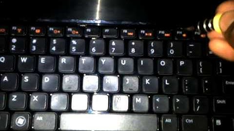 How to remove the keyboard of a Dell Inspiron N5050 laptop