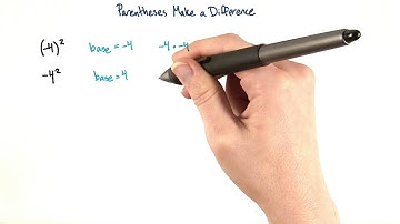 Parentheses make a difference - Intro Algebra Review