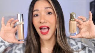 Wear Test! CHRISTIAN LOUBOUTIN Teint Fétiche Le Fluide VS PRADA BEAUTY SKIN OPTIMIZING FOUNDATION