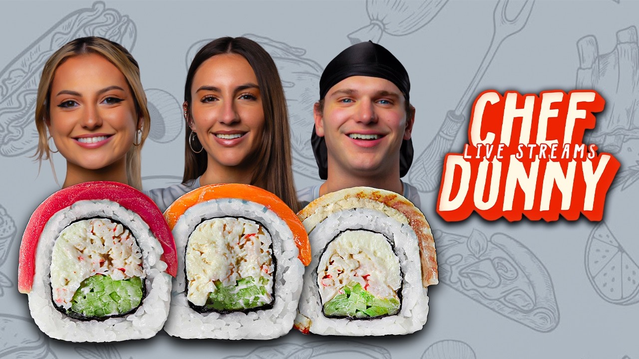 Making Sushi with Hannah and Annika | Chef Donny Livestream