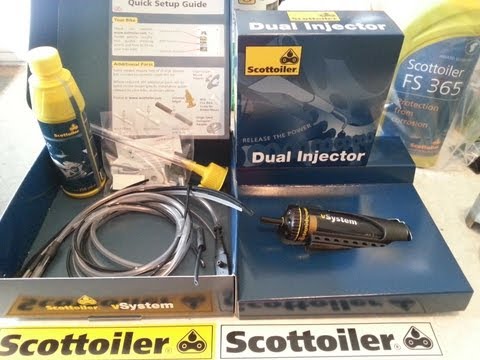 Video thumbnail: "Review on the Scottoiler V-System auto chain oiler." — hands-on review by Roadcraft Nottingham - Motorcycle Training on YouTube