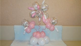 Денежный букет из воздушных шаров. Money flower from balloons. Денежный букет из воздушных шаров. Money flower from balloons.