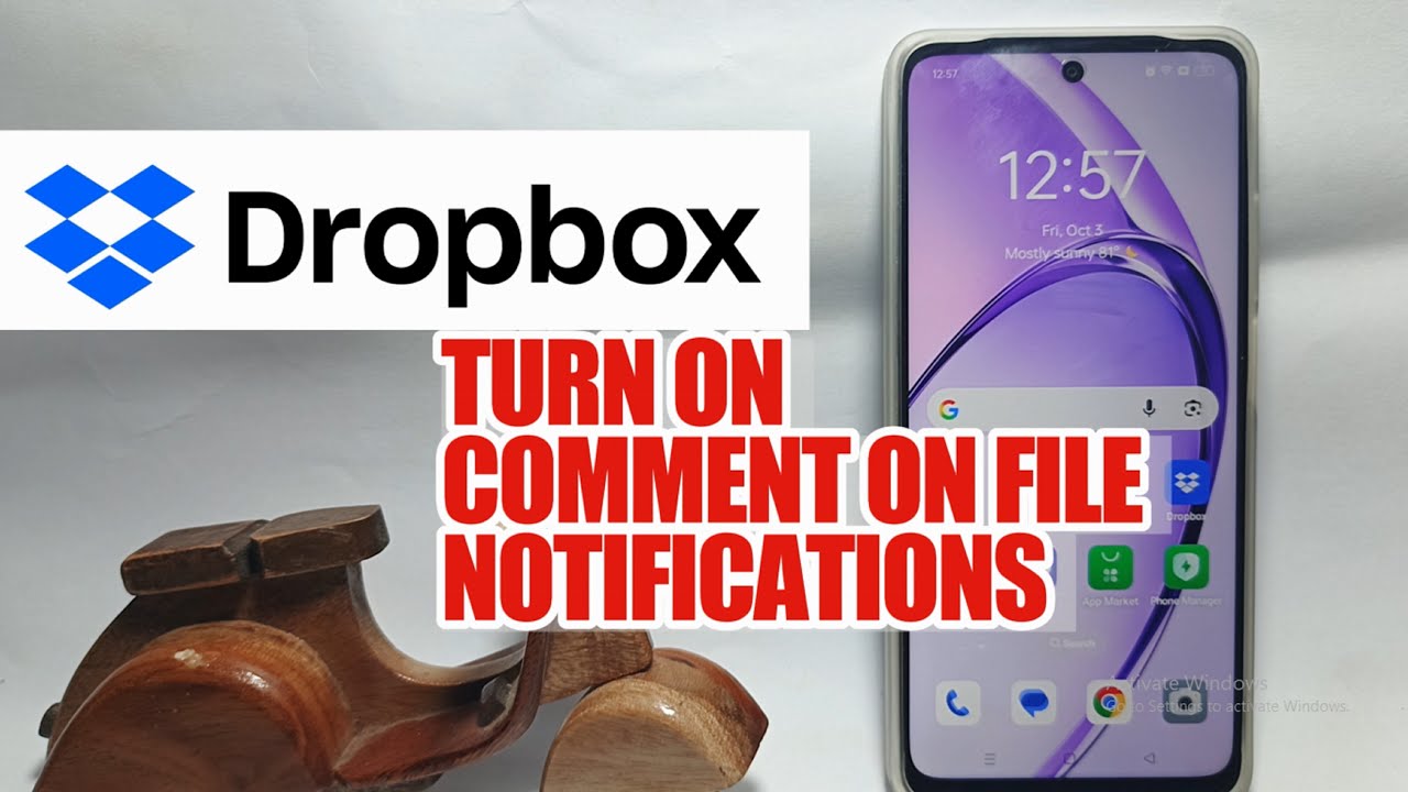 How To Turn On Comments On File Notification On Dropbox App - YouTube