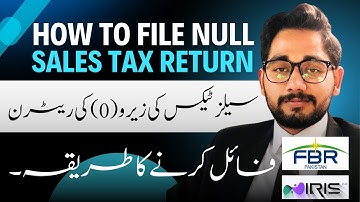 How to file null sales tax return? | File zero sales tax return