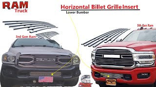 Upgrade the look of your Ram 2500 or 3500 | Lower Bumper Billet Grille Insert
