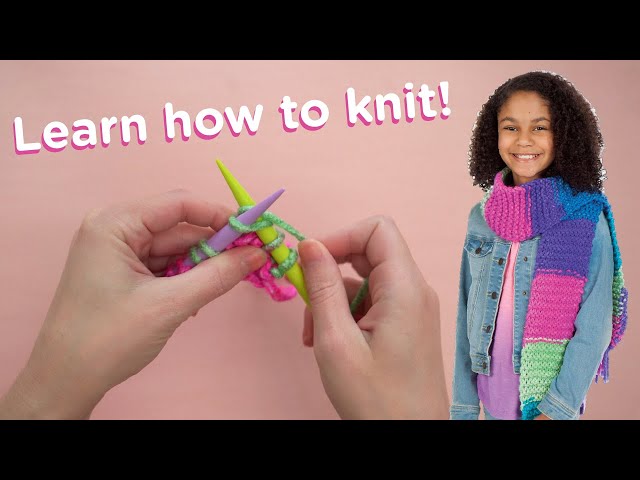Creativity for Kids DIY Pocket Scarf Beginner Knitting Kit