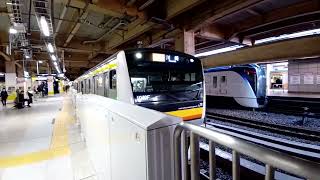 E233系8000番台N35編成立川駅発車シーン