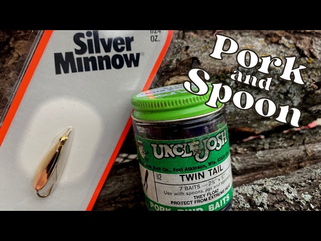 Johnson's Silver Minnow Spoon and Uncle Josh Pork Rind Baits 