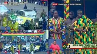 Otumfour Osei Tutu II Arrival at 63rd independence day in Baba Yara Sports Stadium