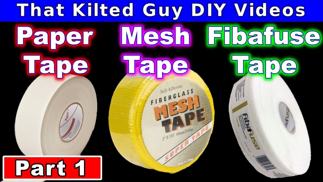 Which Joint Tape is BEST? Mesh Tape, Paper Tape or Fibafuse? Lets Test  them. Part 1 