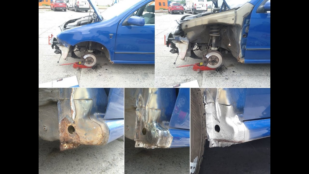 Hala 6 - 2x výměna blatníku na Fabii a další drobné opravy