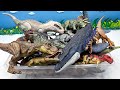 Jurassic Dinosaur BOX VS Schleich Dino Box 공룡 박스 쥬라기월드 슐라이히 모사사우루스 티라노사우루스