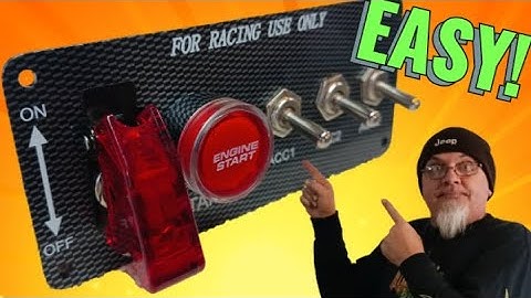 How to wire a push-button starter switch panel