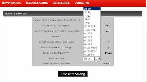 Energy Saving Calculator