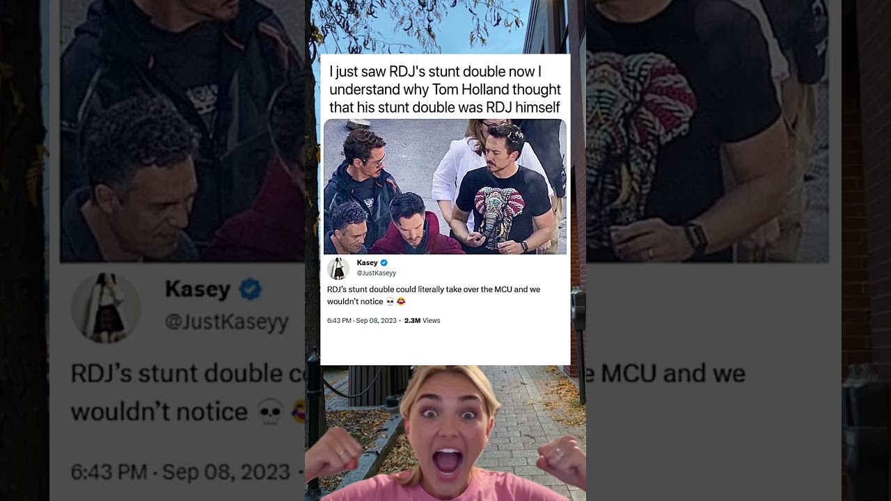I just saw RDJ's stunt double now I understand why Tom Holland thought that his stunt double RDJ
