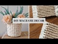 Diy macrame decor how to make a stylish basket and coaster