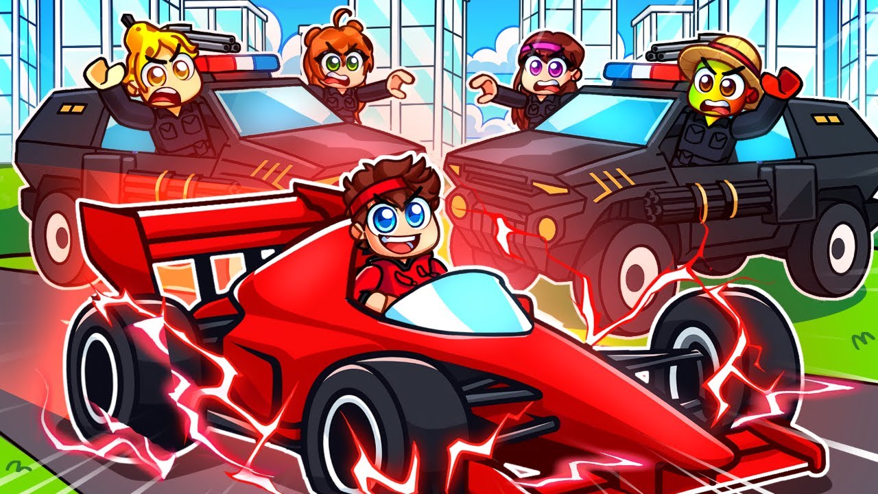 F1 SPEEDRUNNER VS HUNTERS sur Roblox Driving Empire !