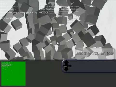 jBullet Physics implementation in JOGL Engine