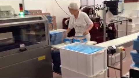 Dynaseal 6000CS with Vulcan 180828   Shrink Wrapping Ice Cream Boxes