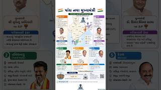 🔥 5 રાજ્યોની ચૂંટણી પૂર્ણ ✅ નવા CM + Important State Facts | GPSC GSSSB CCE PSI SSC Current Affairs