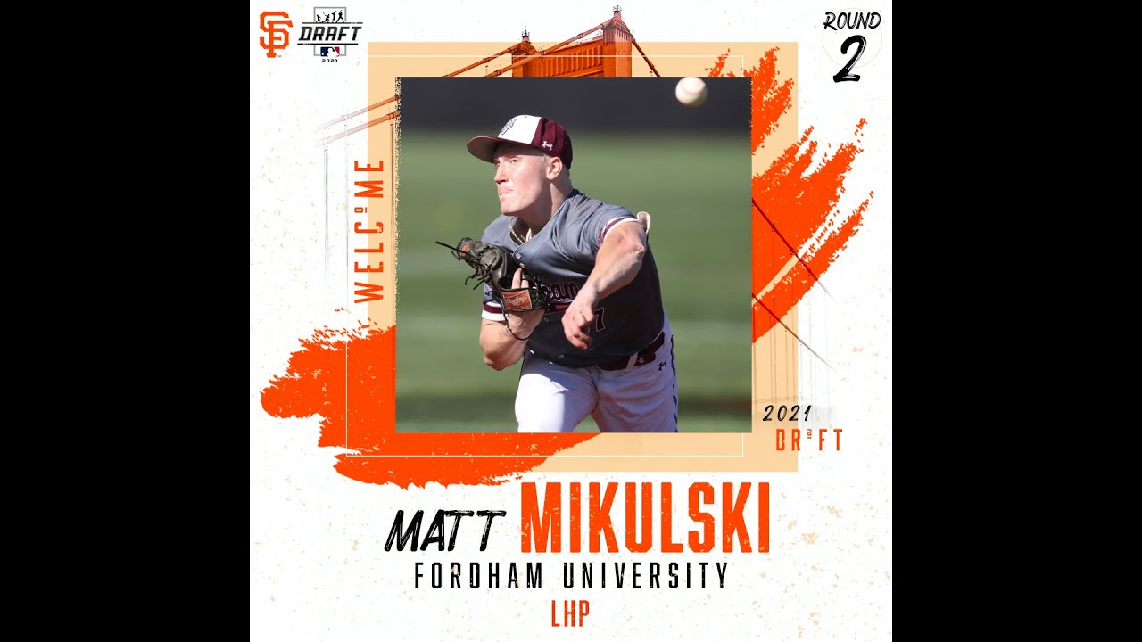 SF GIANTS Draft MATT MIKULSKI 