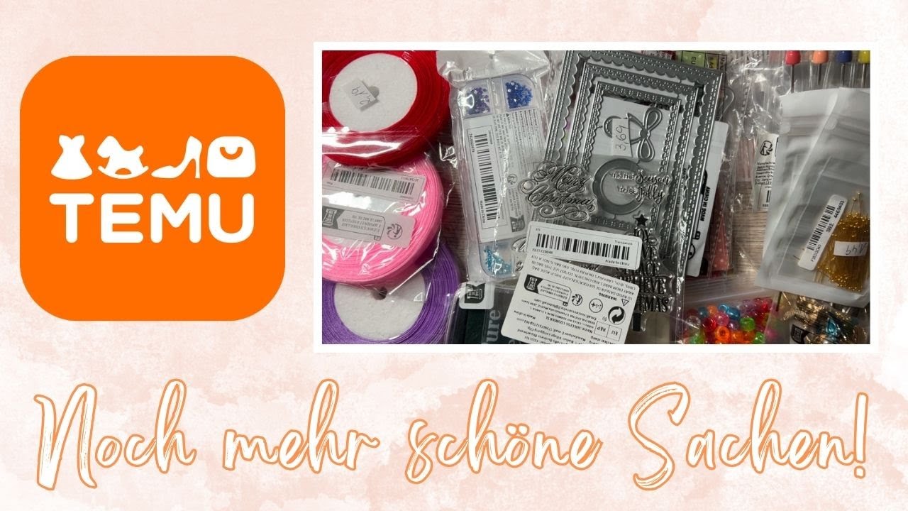 TEMU Haul!! Noch mehr tolle Stanzen, Papiere, Perlen und so viel mehr 😍❣️