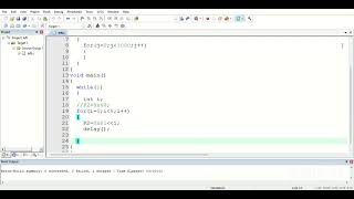 led blink  left to write  program using 8051