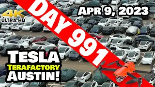 MEGA MODEL Ys SHIPPING OUT OF GIGA TEXAS! - Tesla Gigafactory Austin 4K  Day 991 - 4/9/23 - Tesla TX