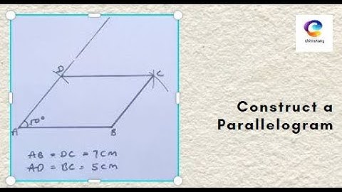 #11 Intermediate Plane Geometry | Construct a Parallelogram | ChitraRang Fine Art Academy