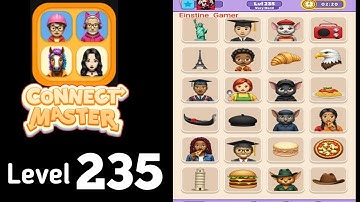 Connect Master Match Puzzle level 235 very hard level Guide Walkthrough Solution