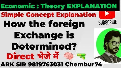 How the Foreign Exchange determined|Equilibrium |ECONOMIC SEM6|Export sem5|  Tybcom sem6| Ark sir
