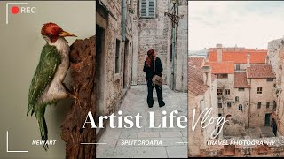 Upcoming Art Exhibitions, Making of a New Artwork, and Travel Photography in Split, Croatia