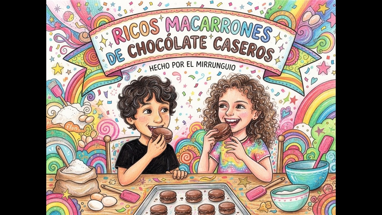 Macarons de chocolate -Receta sencilla y muy rica#postres #infantil #recetas #youtubekids #chocolate