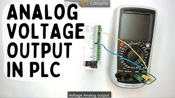 Lesson 8- Analog voltage output in PLC